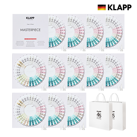 [KLAPP/극소량] 최신상 마스터피스2.0 30Days 앰플 10박스+쇼핑백 2개