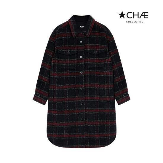 [최초가239,000원] 25FW 알파카 체크코트 4