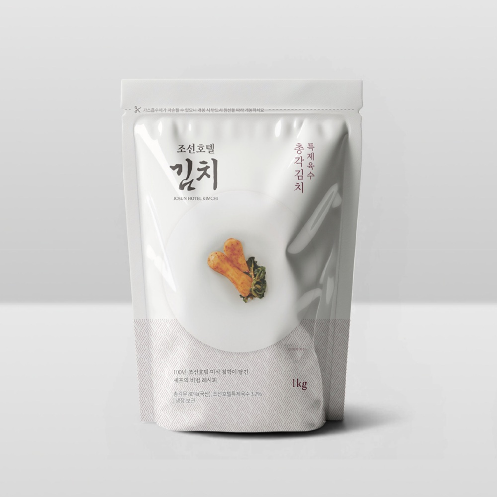 조선호텔 특제육수 총각김치 1kg  2팩 / 총 2kg