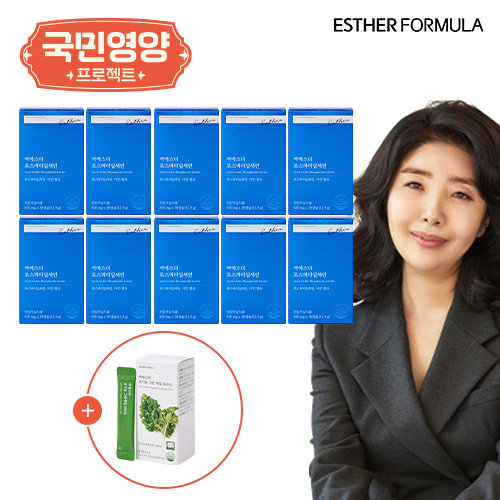 [국민영양] 여에스더 PS 포스파티딜세린 10박스(20주분) + 유기농 케일 1박스