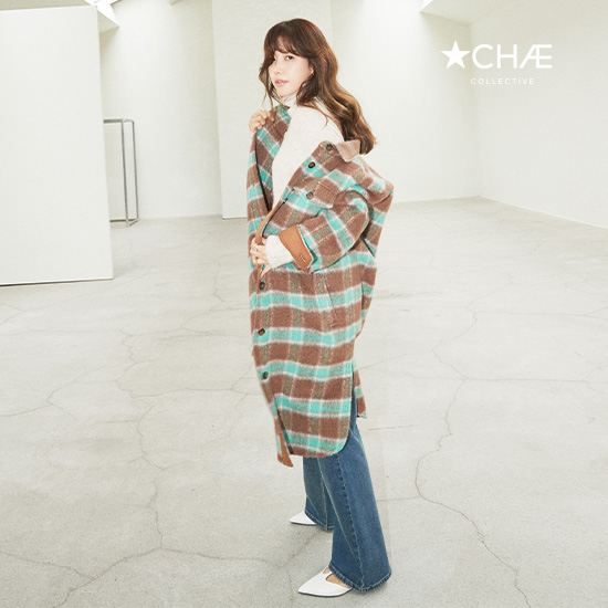 [최초가239,000원] 25FW 알파카 체크코트