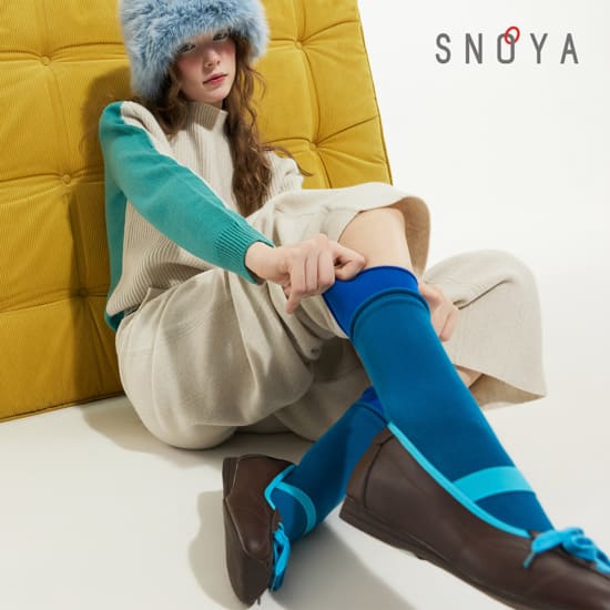 [SNOYA]스노야 26FW 컬러레이어 배색 양말 4종 3
