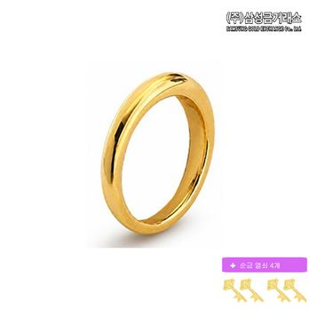 (SALE)(주)삼성금거래소 24K 순금 고마루 반지 0.85g+순금열쇠 0.05gX4