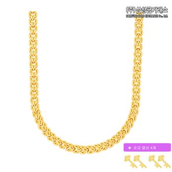(SALE)(주)삼성금거래소 24K 순금 남녀공용목걸이 11.5g+순금열쇠 0.05gX4