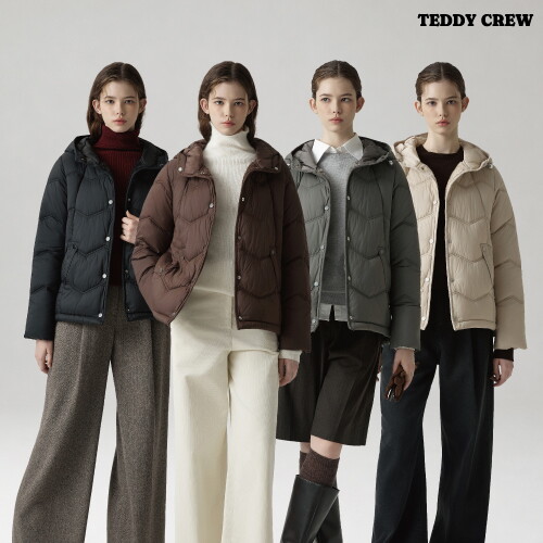 (C) TEDDY CREW  여성 장기모 라이트 패딩 1종