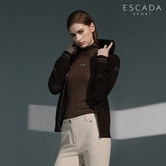 [상시가 349,000원]에스카다스포츠 26FW 메탈로고 자카드 후드 집업 2