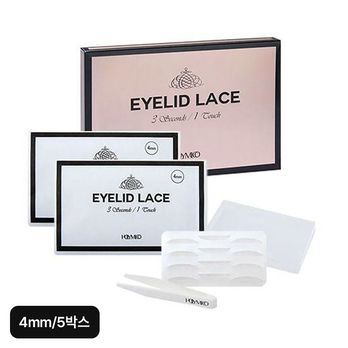 홀리미코 쌍꺼풀레이스 4mm 5박스+휴대용보관함+집게