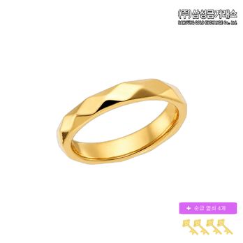 (주)삼성금거래소 24K 순금 컷팅 반지+순금4개