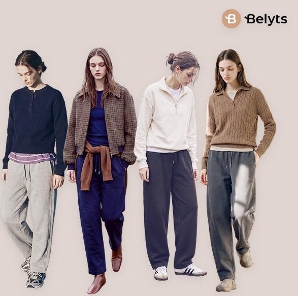 [벨리츠] 26FW 여성 세미 배럴 트레이닝 팬츠 4종