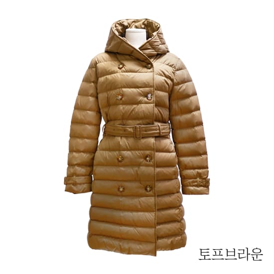 버버리 후드 롱 다운 패딩