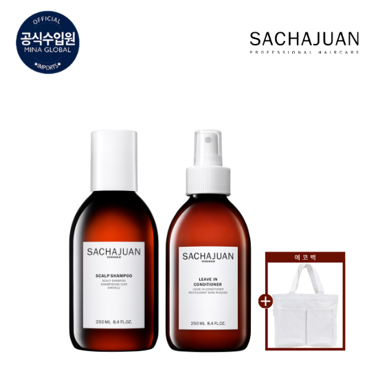 트라이얼 패키지(스칼프샴푸 250ml 1병 +리브인 컨디셔너 250ml 1병 + 에코백 1개)