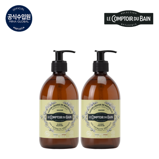 프랑스 직수입 리퀴드 마르세유솝 올인원 클렌저 패키지 두쎄르(500ml 2병)