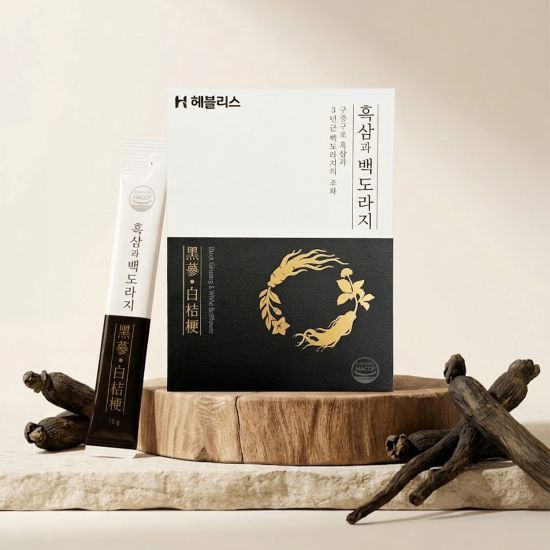 헤블리스 흑삼과백도라지 300g(15g * 20포) x 4통, 총 80포 3