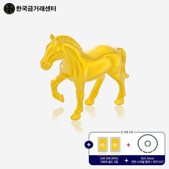 [한국금거래센터] 99.9 24K 순금 말 오브제