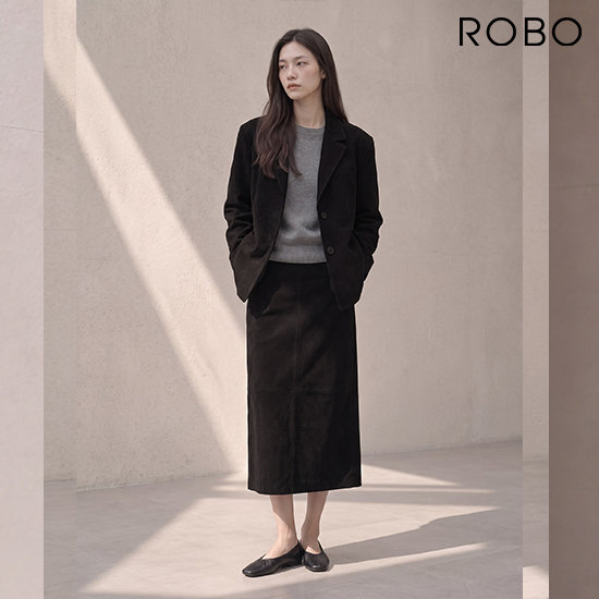 로보 26FW 스웨이드 스커트 2