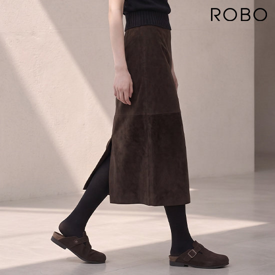 로보 26FW 스웨이드 스커트 4