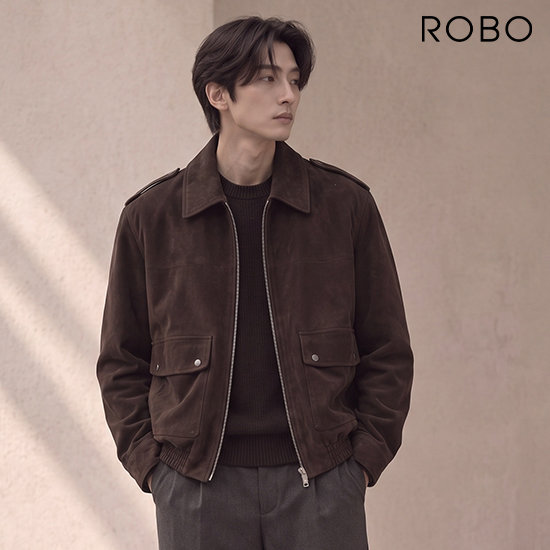 (남)로보 26FW 스웨이드 아웃포켓 재킷 2