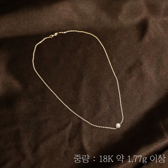 {골든클레프} 18K 리얼진주 목걸이 3