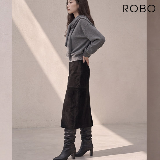 로보 26FW 스웨이드 스커트 3