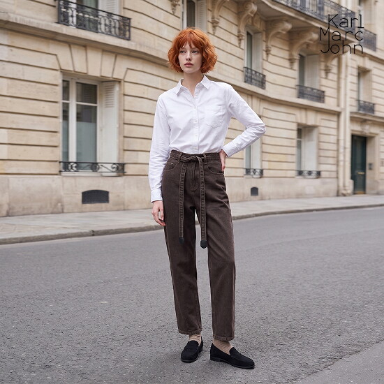 ○칼마크존 26FW 여성 기모 데님팬츠 1종 4