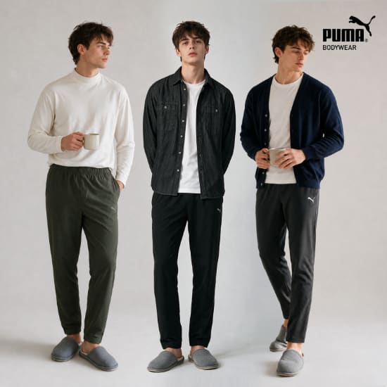 26FW 푸마 남성 레귤러핏 미세기모 팬츠 세트 (3종)