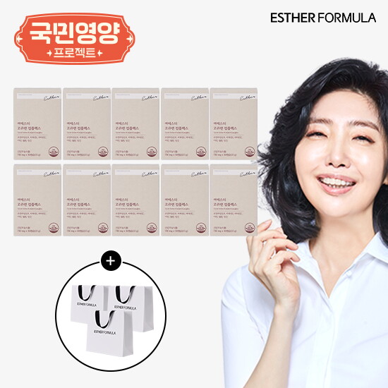 여에스더 코엔자임Q10 코큐텐 컴플렉스 10개월분+쇼핑백 3장