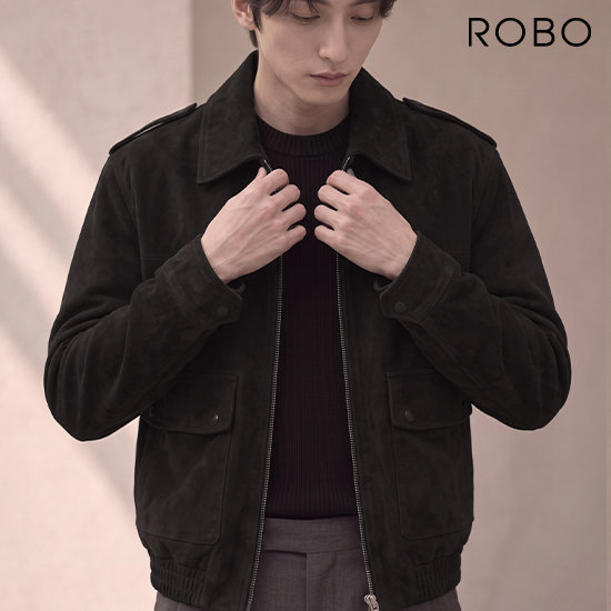 (남)로보 26FW 스웨이드 아웃포켓 재킷
