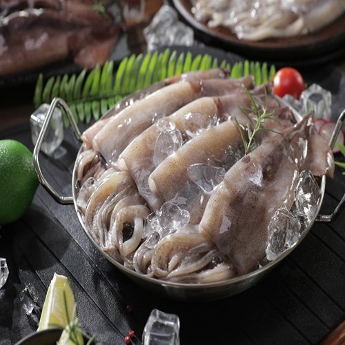 자연산 손질 통오징어 16미 (2미 X 8팩, 팩당240g)