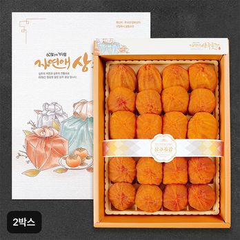 [자연애][선물세트]상주 곶감 800g×2박스, 총1.6kg(총 40과)