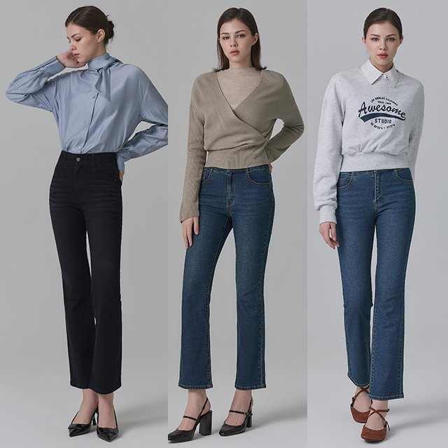 뱅뱅 26FW 여성 라이크라 데님 3종