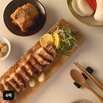 오원곤 짚불통삼겹 초벌구이 300g x 4팩(총1.2kg)