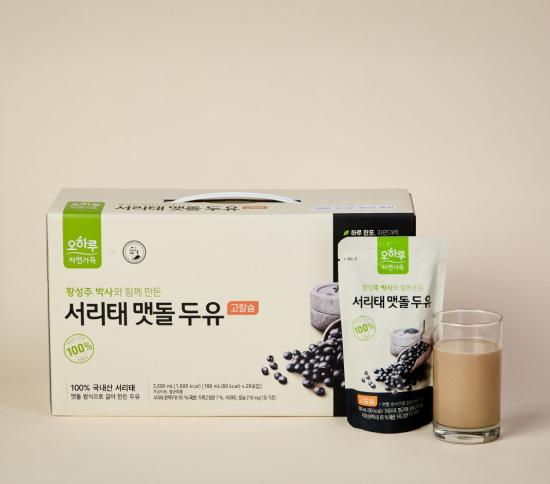 고칼슘 서리태 맷돌 두유 4박스 80팩