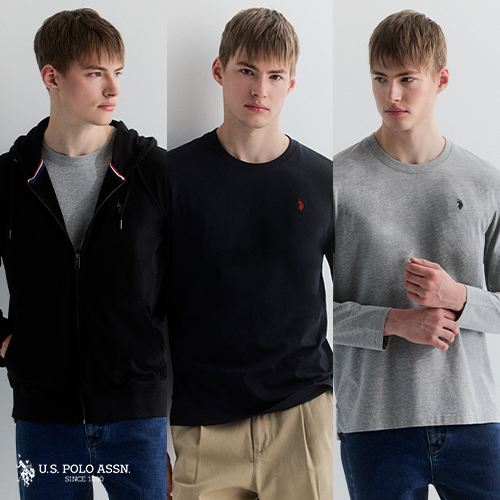 [U.S POLO ASSN.] 26 후드집업+라운드티셔츠 3종 남성