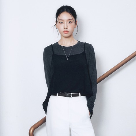 [최초가59,900원]26FW 쉬폰 페플럼 뷔스티에  2종 2