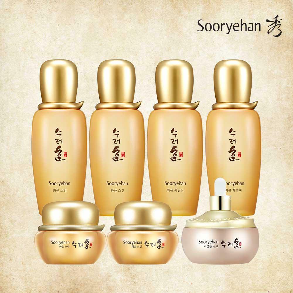 [삼성카드5%할인]수려한 화윤 기초 3종 더블세트+원액1종