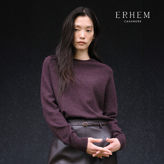 26F/W 캐시미어100 홀가먼트 라운드 풀오버 1종 2
