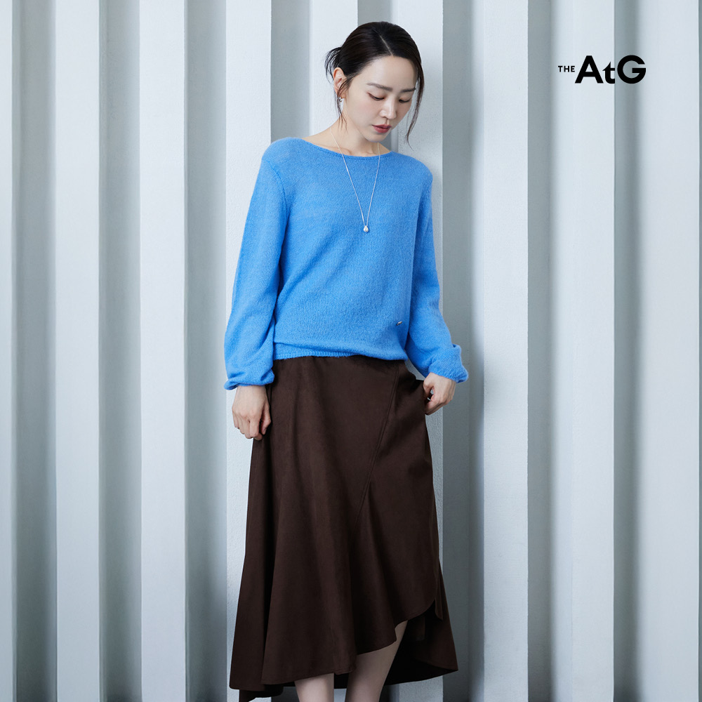 26F/W FAUX 스웨이드 언발 스커트 3