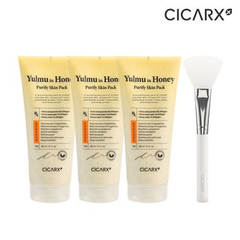 시카알엑스 율무 인허니 퓨리파이 스킨팩 180ml 3개+스파출러1개