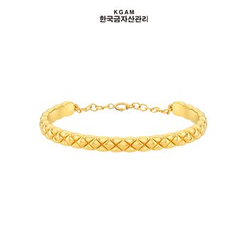 [한국금자산관리] KGAM 24K 순금 볼륨 크로스 뱅글팔찌