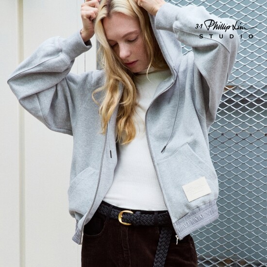 ○26FW 로고패치 기모 스웻 집업 3