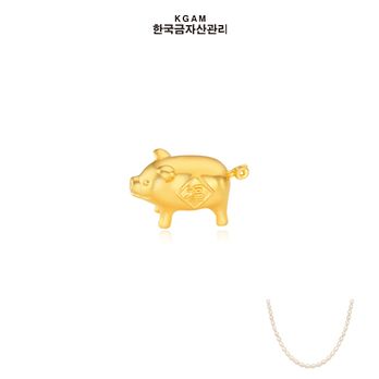 (방송에서만)[한국금자산관리] KGAM 24K 순금 99.99% 복돼지 오브제 +추가