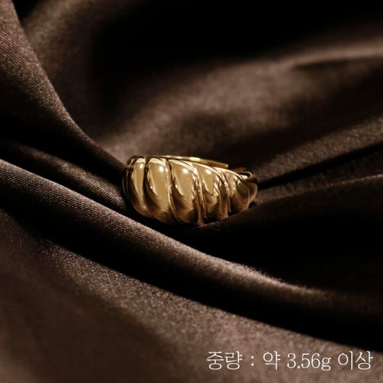 골든클레프 18K 크루아상 반지 4