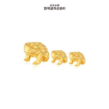[한국금자산관리] KGAM 24K 순금 99.99% 복두꺼비 오브제 세트