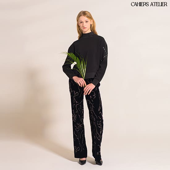 [CAHIERS ATELIER] 까이에 아뜰리에 모크넥 블라우스 1종 2