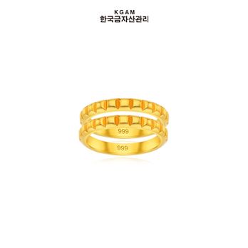 [한국금자산관리] KGAM 24K 순금 골드브릭 쌍지