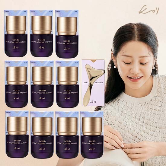[매니아패키지] 고현정 코이 단백질 리프팅 크림 앰플  35ml *10 + 리프팅  괄사