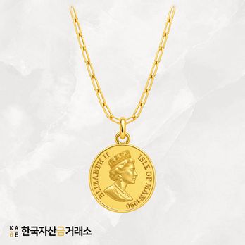 [한국자산금거래소]KAGE 24K 순금엘리자베스코인 목걸이