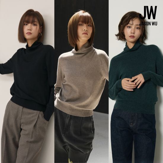 제이슨우 26FW Annette 캐시미어 홀가먼트 하이넥 니트 3종 4