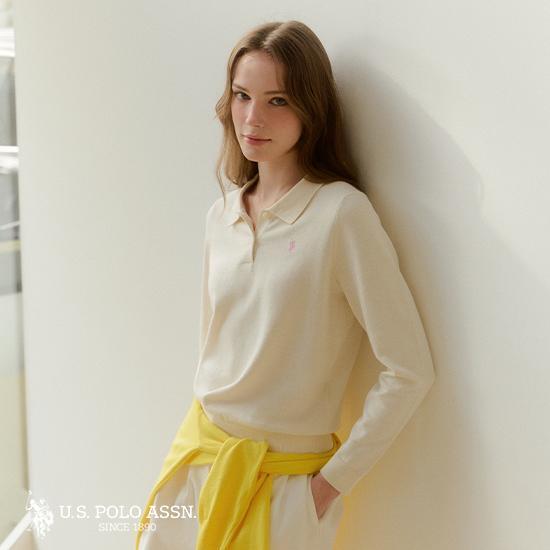 (B)USPA 26FW 여성 긴팔 카라 니트 3종 2