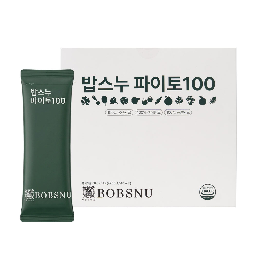  밥스누 파이토100 생식 4박스(56포) 